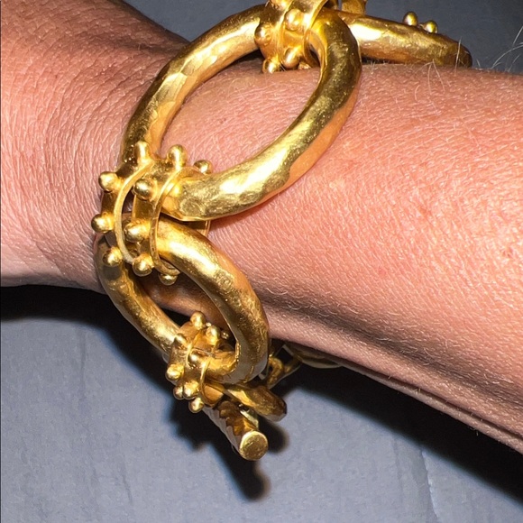 Julie Vos Gold Circle Link Bracelet - Picture 3 of 5